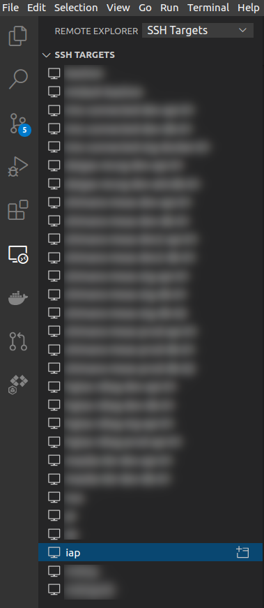 ssh target